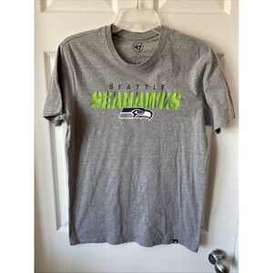 Seattle Seahawks Shirt Men’s Small Grey ‘47 Graphic Print Crew Neck